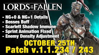 Patch v.1.1.234 + v.1.1.243 Scarlett Shadow Immune, Bosses Buff, Enemy Density | Lords of the Fallen