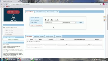 PART 2: How to install Joomla in a free web hosting online - Creating a Free subdomain