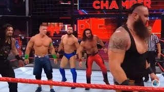 ملخص عرض المينيشن شامبر 2018!!!_ _رومان_رينز_ضد_سينا_ضد_سترومان_ضد_رولينز_2018  Elimination Chamber