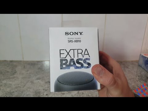 Unpacking Sony SRS-XB10 EXTRA BASS Bluetooth Speaker