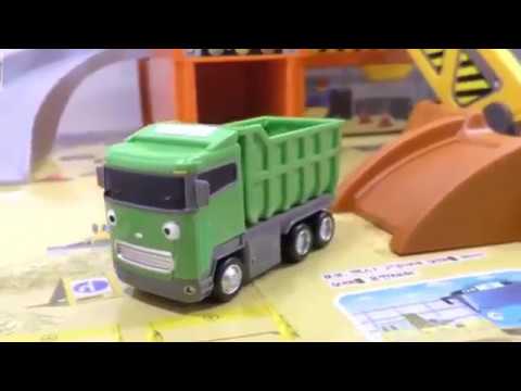 Tayo Bus Crane Construction Video Mainan  Anak  Excavator  