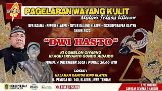 Live Wayang Mlm Selasa Kliwon diRSPD Klaten. Ki Gombloh Giyarno & Ki Agus Sriyanto. Lakon Dwi Hasto