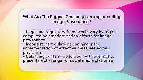 What Are The Biggest Challenges In Implementing Image Provenance? - Everyday-Networking