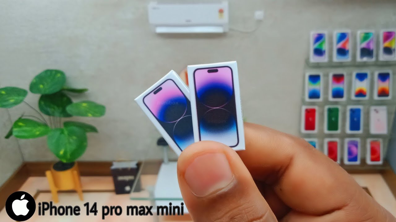 Apple iphone 14 pro max purple miniature phone unboxing part 10 