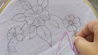 very useful flower design hand embroidery for beginners