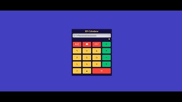 Bangla Calculator App by HTML CSS JavaScript.