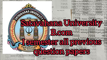 Satavahana University B.com (CA) 1 semester all previous question papers #bom #Fit #viralvideo #svu 