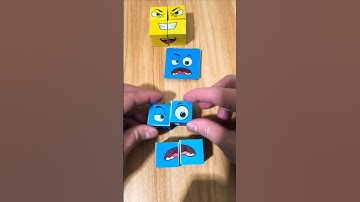 Fun puzzle cubes emoji reaction #ytshorts #puzzle #emoji #reaction #trend #satisfying #foryou #top