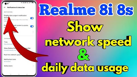 How To Show Daily Data Usage In  Realme 8i| Realme 8i Show Daily Data Usage