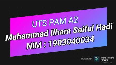 UTS Pemrograman Aplikasi Mobile A2 APLIKASI LUAS BANGUN RUANG Muhammad Ilham Saiful Hadi 1903040034