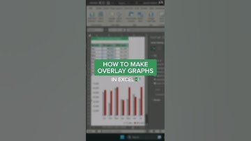 How to Make Overlay Graphs in Excel #shorts