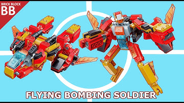 Speed Build Roaring Flame God General !! (03) ⚡️ How to make a Robot Lego Qman 41303 Trans Collector