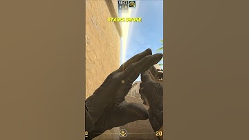 Stairs Smoke From Ramp On Mirage CS2 #shorts