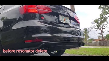 MK6.5 VW Jetta Resonator delete