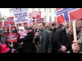 Protest in fata ambasadei Norvegiei din Londra - bisericile evanghelice