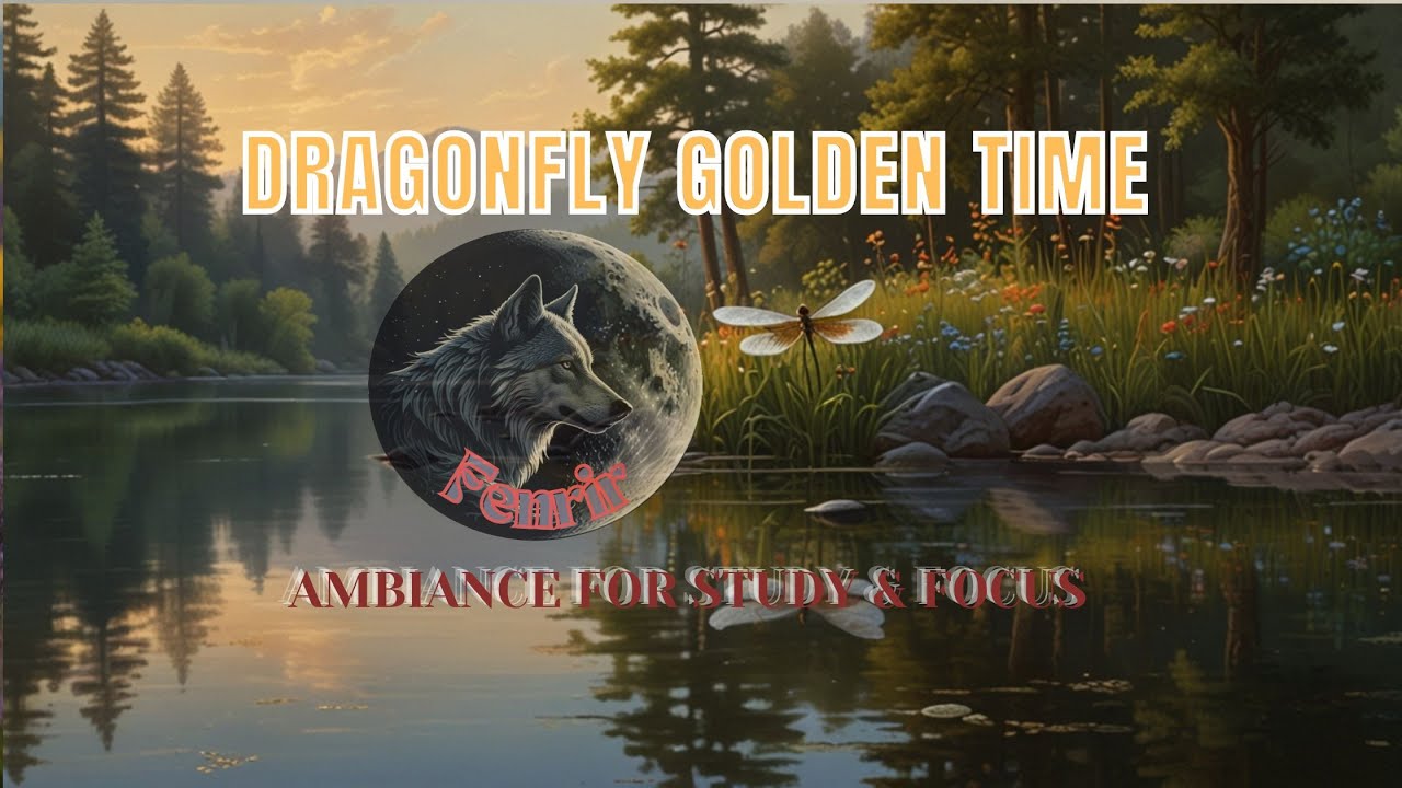 Dragonfly golden time | instrumental Music for Peaceful Reading