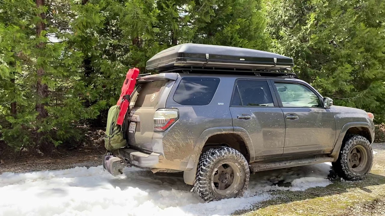 Camping In The Ikamper Roof Top Tent On Toyota 4runner Sr5 Spring Youtube