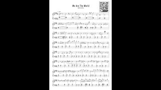 USA For Africa-We Are The World (Piano Cover) + SHEET Partitura Intermediary