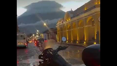 Upward Lightning Strike at Acatenango Volcano, Guatemala #acatenangovolcano #opticalillusion