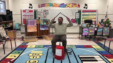 "Happy" Bucket Drum & Backbeat Lesson with Mr. Howell