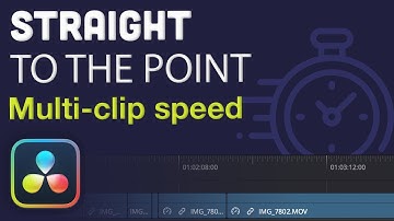 Change the speed of multiple clips in DaVinci Resolve