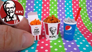 Download Diy Miniature Kfc Menu Dollhouse No Polymer Clay Youtube