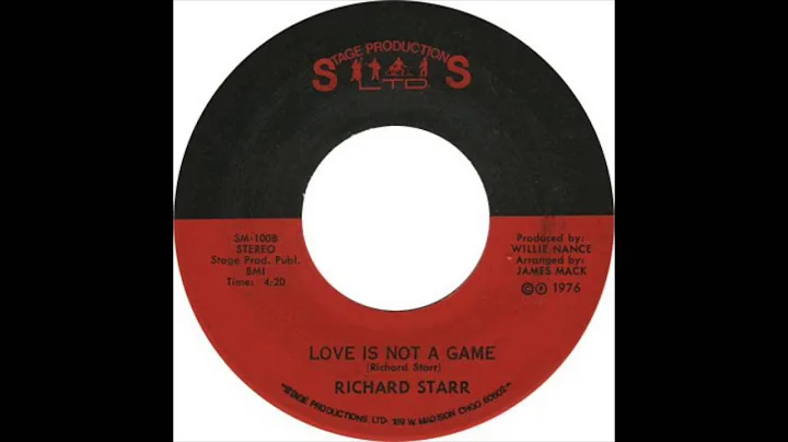 Richard Starr Love Is Not A Game