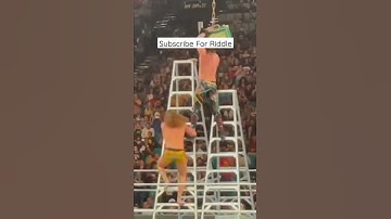 Riddle RKO Rollins from the top of Ladder #wwe #mitb #shorts #riddle #sethrollins