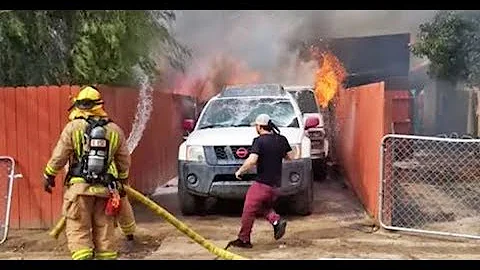 Man Ignores Firefighters’ Orders, Runs Straight Into Burning House To Save His Beloved Dog