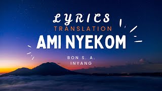 🎶AMI NYEKOM | Efik Catholic Song | LYRICS & English translation | By Bon J.A Inyang
