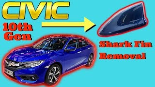 2016 2017 2018 Honda Civic Shark Fin Antenna Removal How to Remove Take off