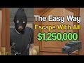 How To Escape with all 1,250,000 The Pacific Standard Job The Easy Way(GTA 5)