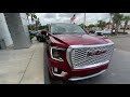 2021 GMC YUKON DENALI CAYENNE RED WITH TEAK