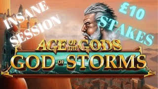 Insane session on Age of the Gods: God of Storms video slot | £10 stakes | MEGA WIN by SlotKing 5,185 views 9 months ago 24 minutes