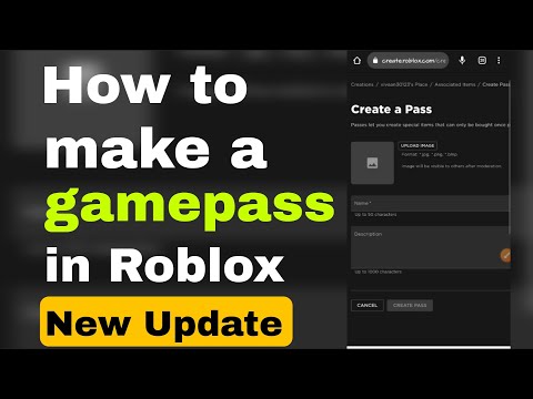 How to make gamepass on roblox mobile after new update 2023