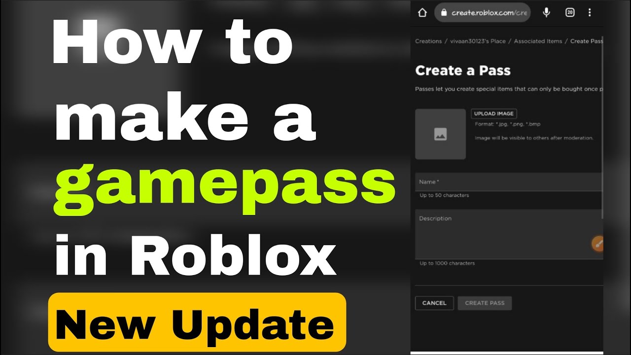 How to make gamepass in roblox in 2023 (with the new roblox studio style) 