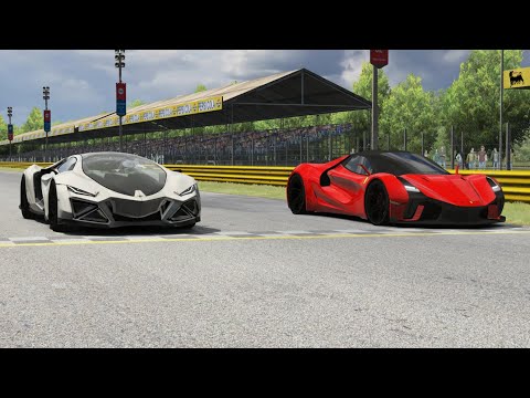 Lamborghini Celestial vs Ferrari Stallone at Monza Full Course