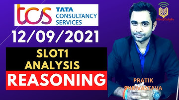 TCS NQT 12/09/2021 Reasoning Questions | Slot1 Reasoning Questions