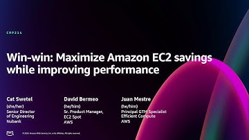 AWS re:Invent 2024 - Win-win: Maximize Amazon EC2 savings while improving performance (CMP214)