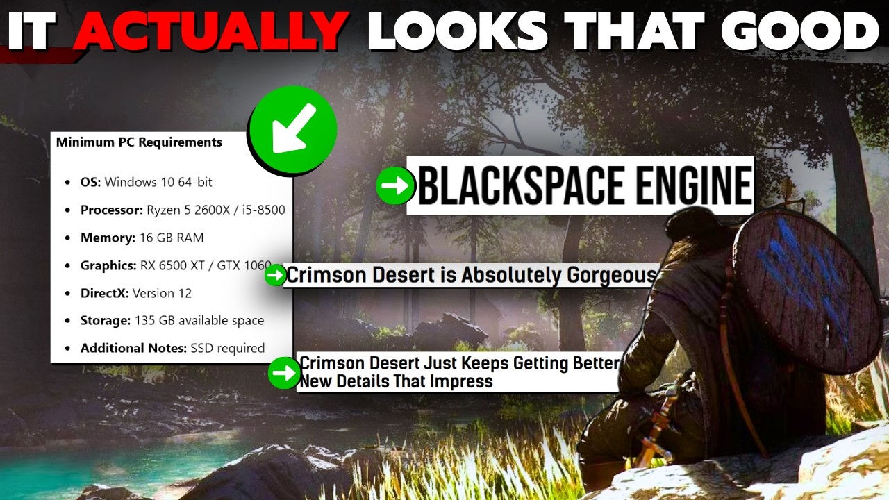 Движок BLACKSPACE от Crimson Desert — это просто безумие!