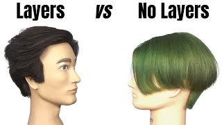 Layers vs No Layers Haircut - TheSalonGuy