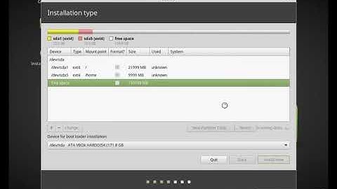 Manual Partitioning of HardDisk in Linux Mint 18.3 in VirtualBox 5.2 for Beginners