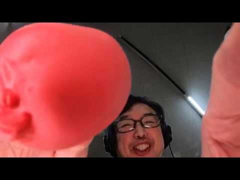 【音フェチ】スクイーズで君の顔にはじめてのちゅー【ASMR】Mwah  your face with squeeze