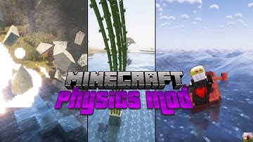 Minecraft: Physics Mod Pro Version Showcase(1.19.2 )The Best Realistic Mod in 2024