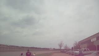 B-17 Liberty Belle coming in for a landing at Addison airport, Addison Texas.