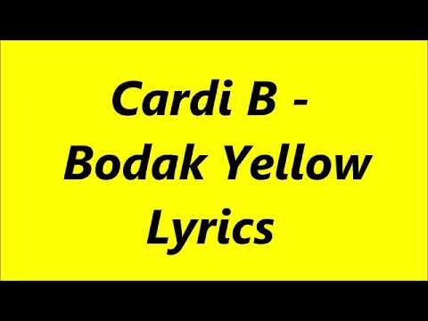 Cardi B nodal yellow lyrics song