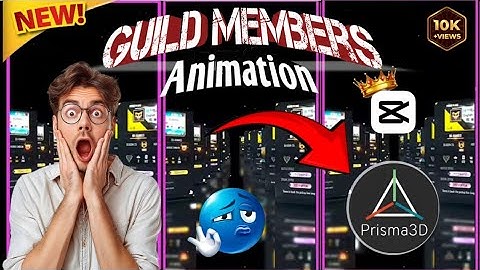 Free fire guild members 3D animation tutorial 3D animation tutorial in prisma 3d guild edit tutorial