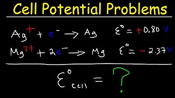 Cell Potential Problems - Electrochemistry