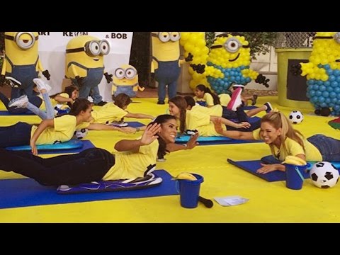 Claudia Molina y su divertida rutina de ejercicios para niños ¡y para Minions!