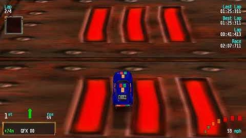 Re-Volt Custom Track POD: Magnetic by mrroblinx, 16 Cars 4 Laps & Pickups!